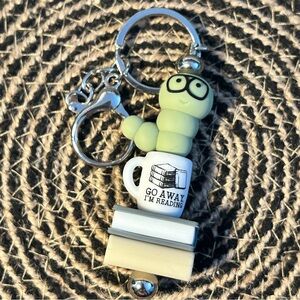 Bookworm Keychain